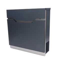 Poštová schránka, max. formát listu A4, AISI 410/RAL 7016