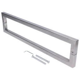 Madlo na dveře, L = 520 mm, broušená nerez AISI 304