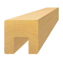 Drevený profil 40 x 40 x 3000 mm, (17 x 20 mm), brúsený buk