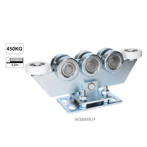 Vozík do 450 kg, nastaviteľný, profil 80 x 80 mm, pozink - slide 0
