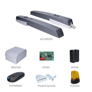 AXL ECO ATOMO pohon pre dvojkrídlovú bránu do 2,2 m/krídlo - slide 0