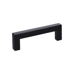 Úchytka pre rozteč 96 mm, dutá, čierna, nerez AISI 304