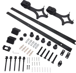 Systém pre závesne dvere, L = 2000 mm, RAL 9005 matná