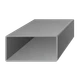 uzavretý profil 50x40x2mm, čierny S235, hladký L=6000mm, cena za 1ks(6m)