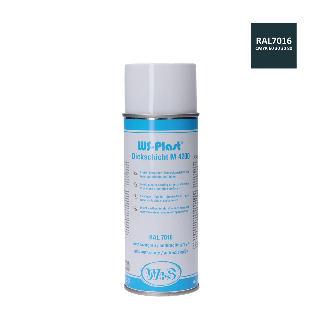 Antracitová polotmatná barva na zinek a hliník, 0,4L