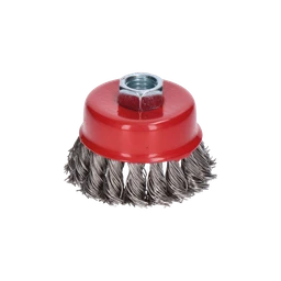 Kartáč hrnčekový vrkočový ø 65 mm x M14 NEREZ