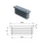Krytka plastová 10 x 40 mm, sivá