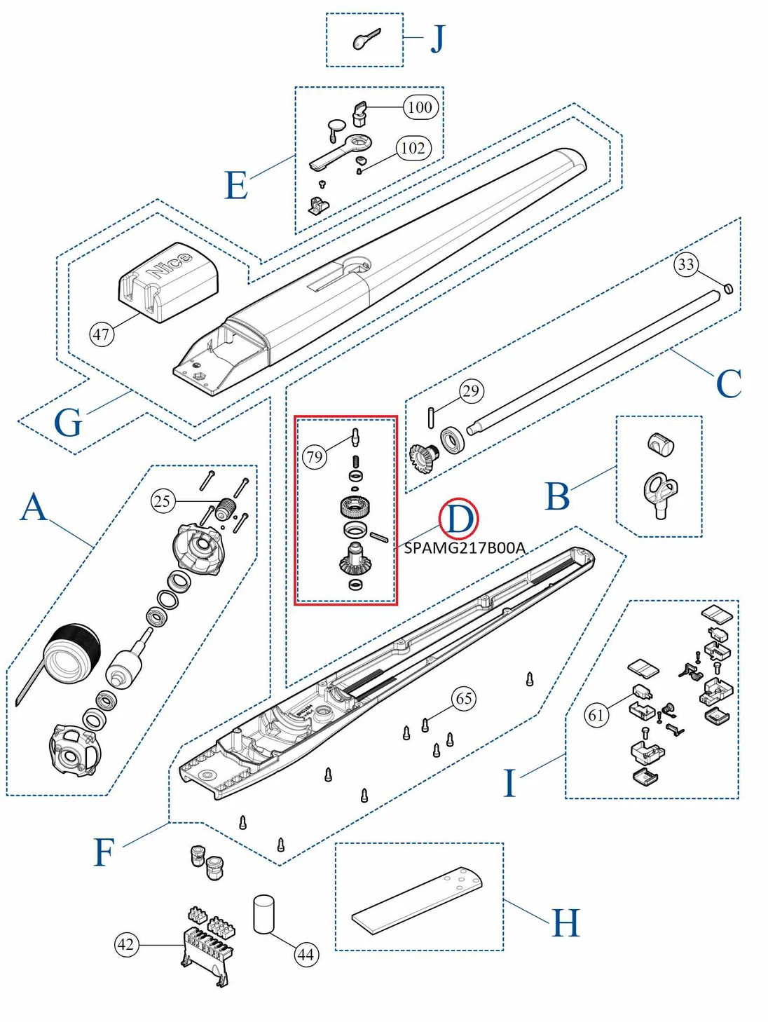 SPAMG217B00A kit prevodovky TO4005/6/15/5015/16