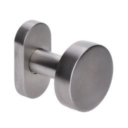 Guľa plochá s oválnou rozetou, pevná, brúsená AISI 304