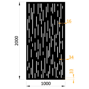 Plech vzor 8312, 1000 x 2000 x 2 mm, bez povrchovej úpravy - slide 0