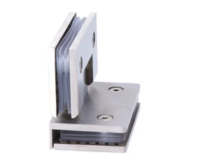 Záves medzi sklá 90°, sklo 8 - 10 mm, brúsená AISI 304 - slide 1