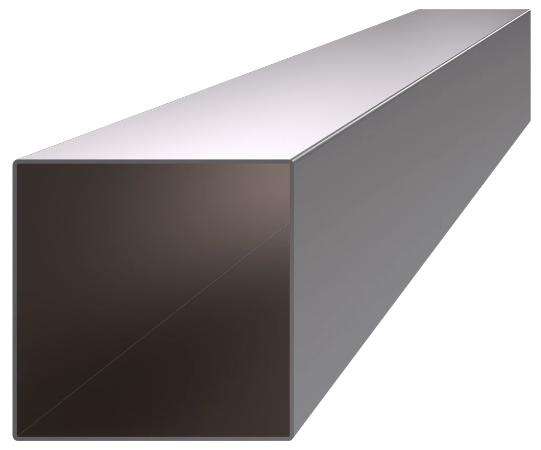 Profil 100 x 100 x 2 x 3000 mm, brúsená nerez AISI 304