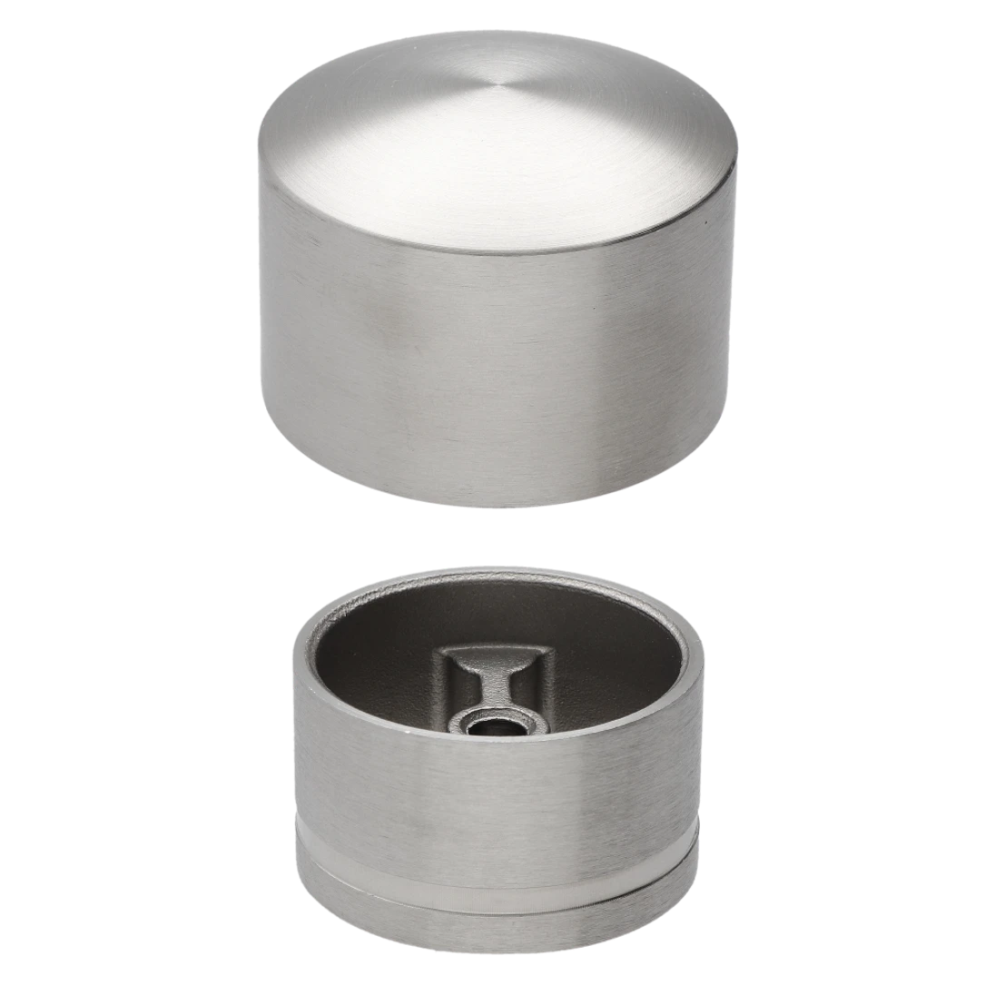 Ukončení s mezikusem na dřevěné madlo, broušená AISI 304