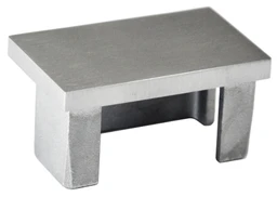 Ukončenie na jokel 50 x 30 mm, brúsená nerez AISI 304