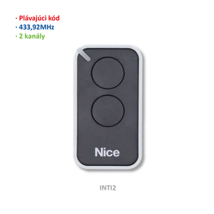 Vysílač ERA 2kanálový 433MHz, plovoucí kód, černý - slide 1