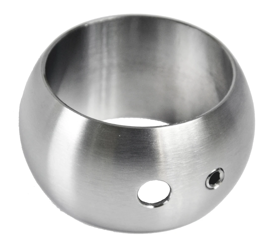 Držiak madla, prstenec na ø 42,4 mm, brúsená AISI 304