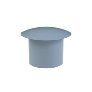 Vnútorná krytka guľatá ø 10 mm, otvor ø 7 mm, sivá, plast - slide 1