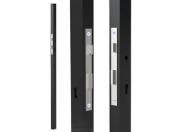 Profil 60x40x2mm / 40x40x2mm se zámkem bez zapuštění, 1500mm, pravý / levý ( jeden otvor na kliku )