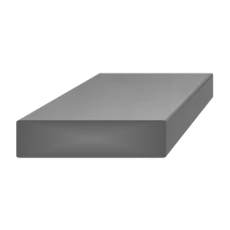 Tyč plochá plná 14 x 6 x 6000 mm, čierna S235, hladká