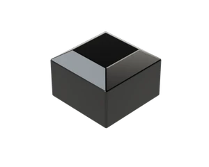 Vonkajšia krytka 30 x 30 mm, plastová PE, čierna - slide 1