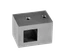 Držiak profilu 12 x 12 mm, plochý, brúsená nerez AISI 304