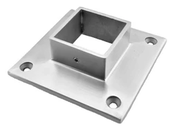 Příruba spodní 95 x 95 mm na jekl 40 x 40 mm, AISI 304