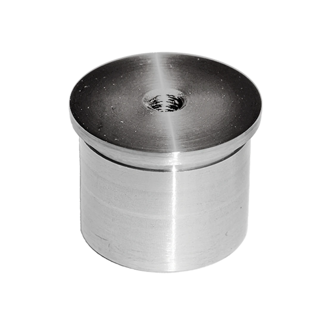 Spodek držáka madla, lepicí na ø 42,4 mm, broušená AISI 304