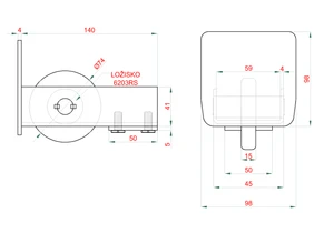 MEDIO samonos do 500 kg/8,5 m, profil 98 x 98 x 5 mm, Zn - slide 3