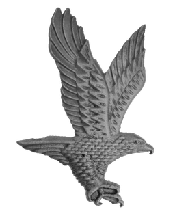 Dekoračný prvok 215 x 145 x 5 mm - orol, odliatok
