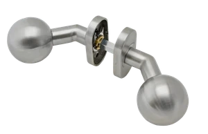 Guľa ku kLučke s oválnou rozetou, pevná, brúsená AISI 304 - slide 0