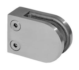 Svorka plochá na jokel 40 x 40 mm, brúsená nerez AISI 304