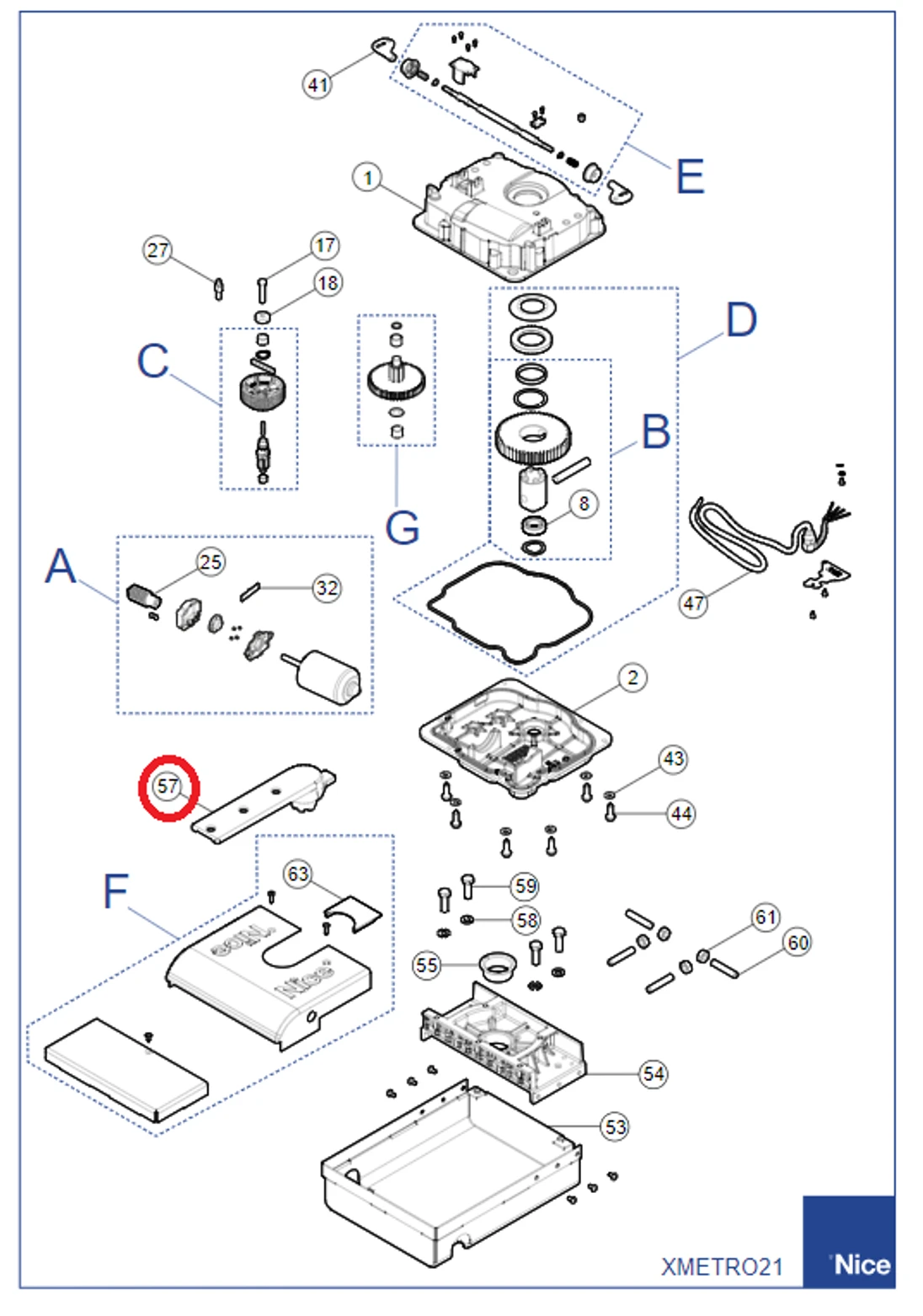 PMD1745R02.4610 páka pre XMETRO