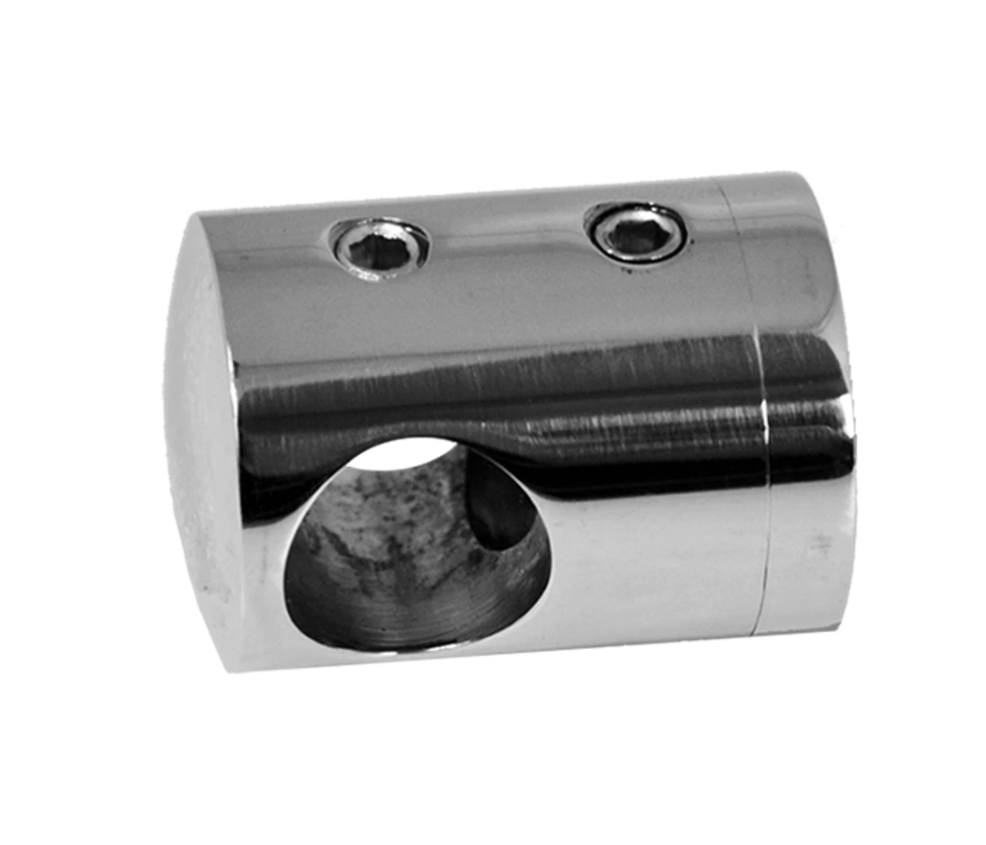 Držák tyče ø 12 mm, plochý, leštěná nerez AISI 304