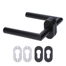 Klika včetně dolní rozety, broušená nerez AISI304