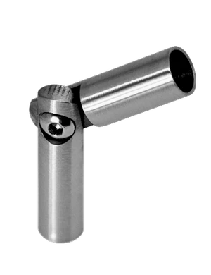 Spoj s kloubem, ø 8 mm (0-100°), broušená nerez AISI 304 - slide 0