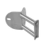 DOPREDAJ úchyt pre rohové kotvenie stĺpu ø 42,4 mm, AISI 304