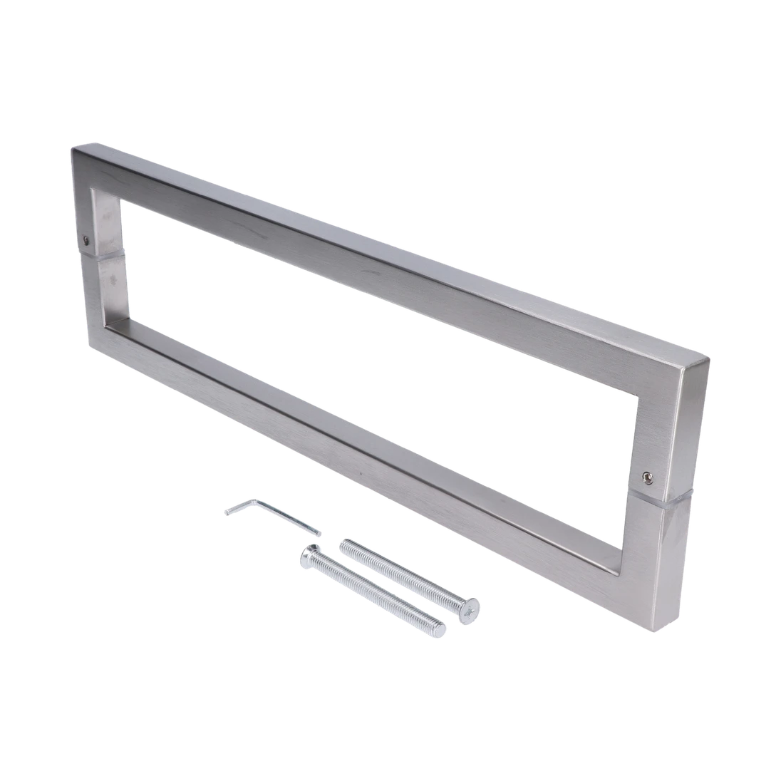 Madlo na dveře, L = 420 mm, broušená nerez AISI 304