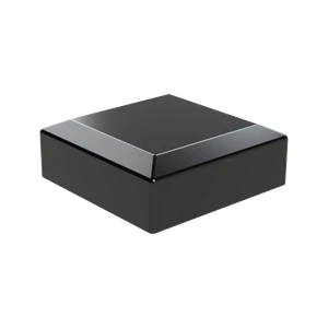 Vnější krytka 100 x 100 mm, plastová PE, černá - slide 1