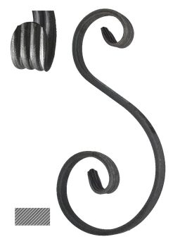 Esko 260 x 120/70 mm, 12 x 6 mm, široké rozkutie