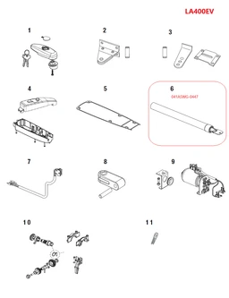 041ASWG-0447 piestnica pre LA400EV, čierna farba