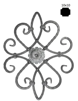 Ornament 530 x 420 mm, 10 x 10 mm, obojstranný