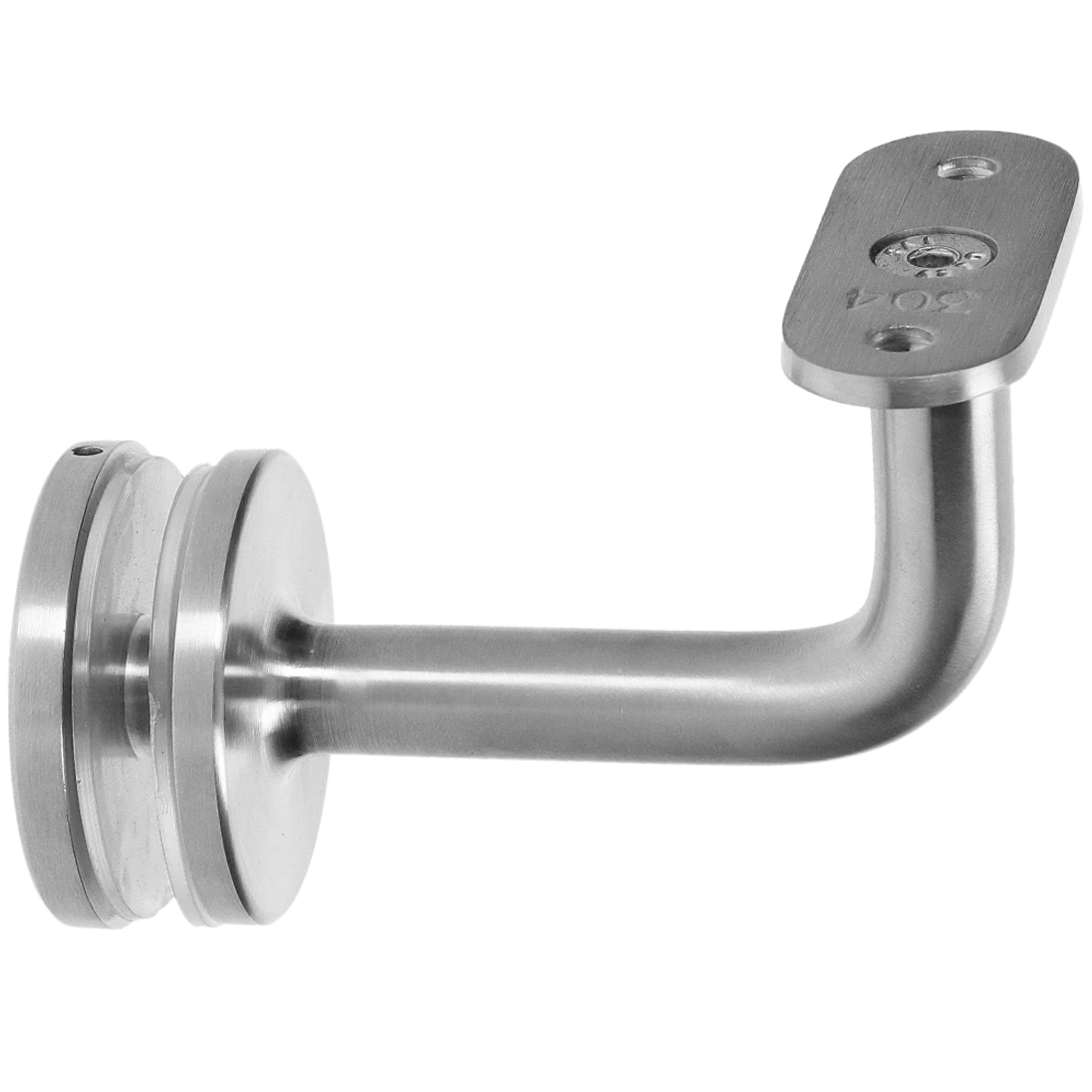 Držák madla pevný na jekl, sklo 6 - 21,52 mm, AISI 304