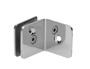 Svorka skla medzi stenu a sklo 90°, sklo 8 - 10 mm, AISI 304 - slide 0