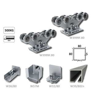 Samonos do 500 kg/6 m, profil 80 x 80 x 5 mm, Zn - slide 1