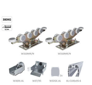 Samonos do 350 kg/6,5 m, profil 95 x 106  mm, hliník - slide 0