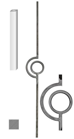 DOPRODEJ tyč 12 x 12 mm, 138 x 1000 mm - slide 1