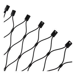 Vzorka nerezovej lankovej siete, farba čierna - slide 2