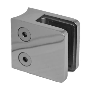 Svorka na trubku ø42.4mm, sklo 6-10.76mm, leštěná AISI304 - slide 0