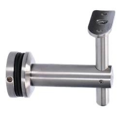 Držiak madla ø 42,4 mm pevný, brúsená nerez AISI 304