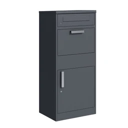 Prémiový box na balíky s poštovou schránkou, RAL 7016 (antracit)